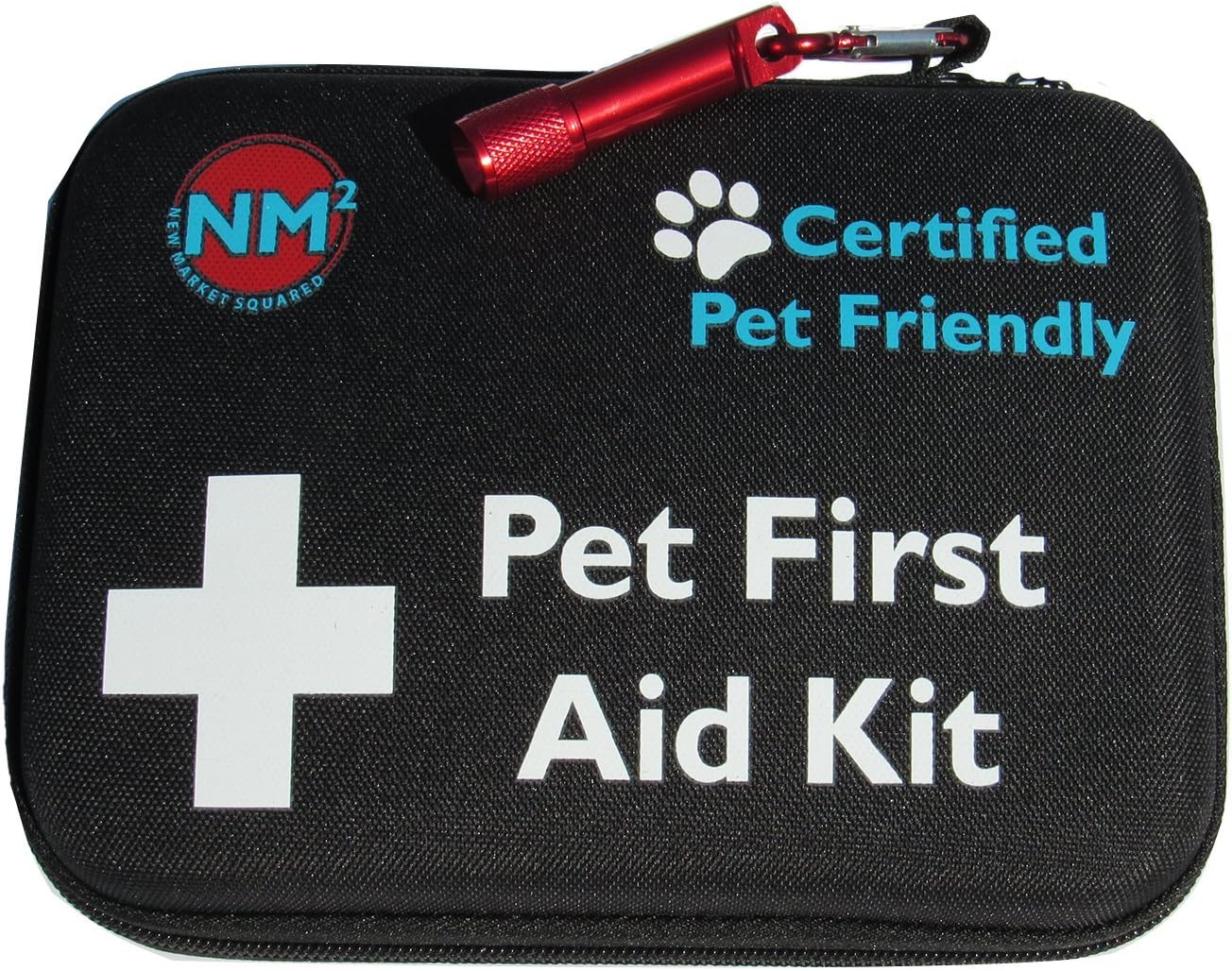 Pet First Aid Kit for Dogs | 45-Piece First Aid for Pets | Perfect for Home, Travel, Camping, Hiking | Comprehensive Pet Emergency Care Handbook | Certified Pet Friendly | Free Bowls