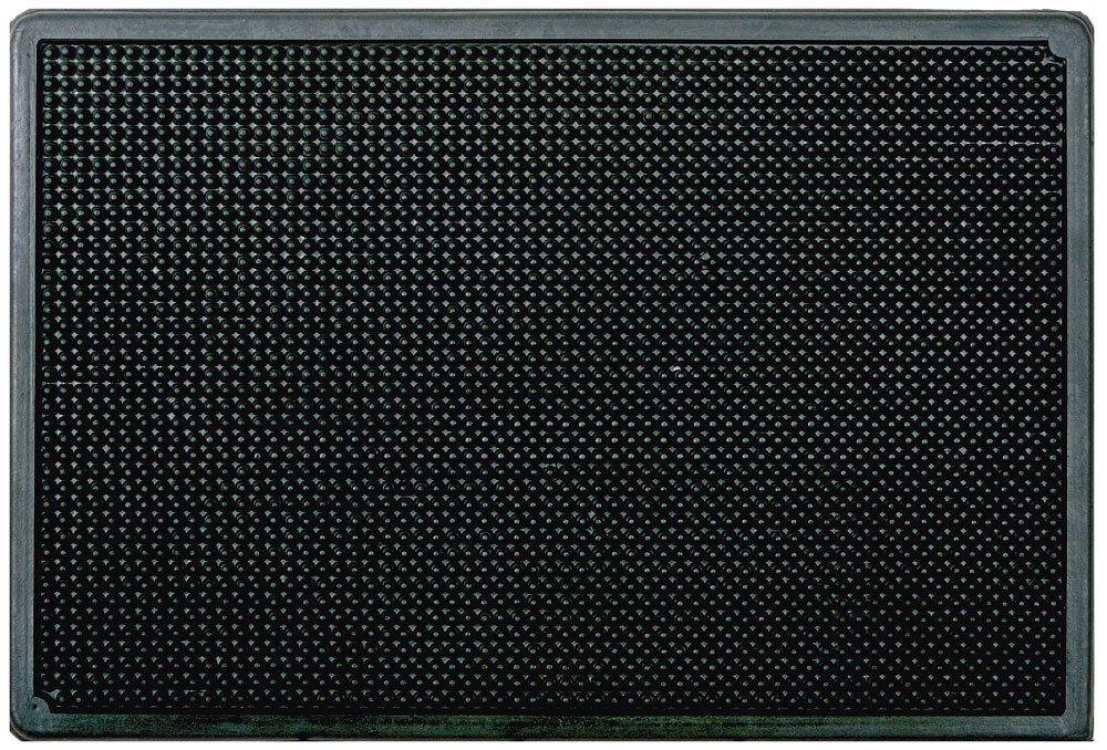 ID Matte M2 Black Door Mat Rubber Bristles, black, 45 x 75 cm Amazon