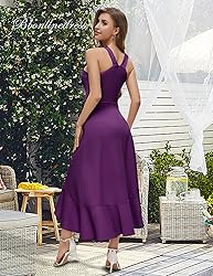 Bbonlinedress Halter Cocktail Bridesmaid Purple