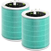 Core 600S Toxin Absorber Replacement Filter Compatible for Levoit Core 600s/Core 600s-P, 3 in 1 Efficient Middle Filter & Activated Carbon Filter,Great for Smoke Odors, Core 600S-RF-TX, 2Pack, Green