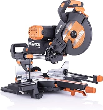 Evolution Power Tools R255sms Db Multi Purpose Double Tipped Mitre Saw With Plus Pack 255mm Amazon De Baumarkt