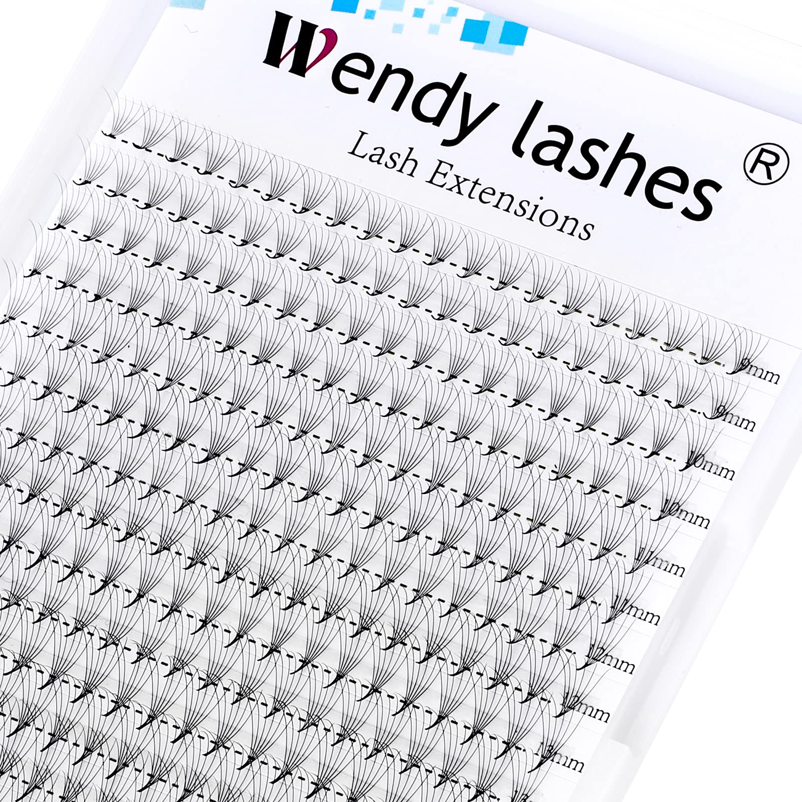 6D Premade Fans Eyelash Extension 320PCS 0.07mm D Curl 9-16mm Mixed Pre Made Fans Lashes Ponited Base Russian Volume Eyelash Extensions(320PCS-6D-0.07-D)