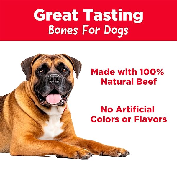 COUNTRY KITCHEN BEEF RIB BONES DOG TREATS, 100% NATURAL, 3 COUNT
