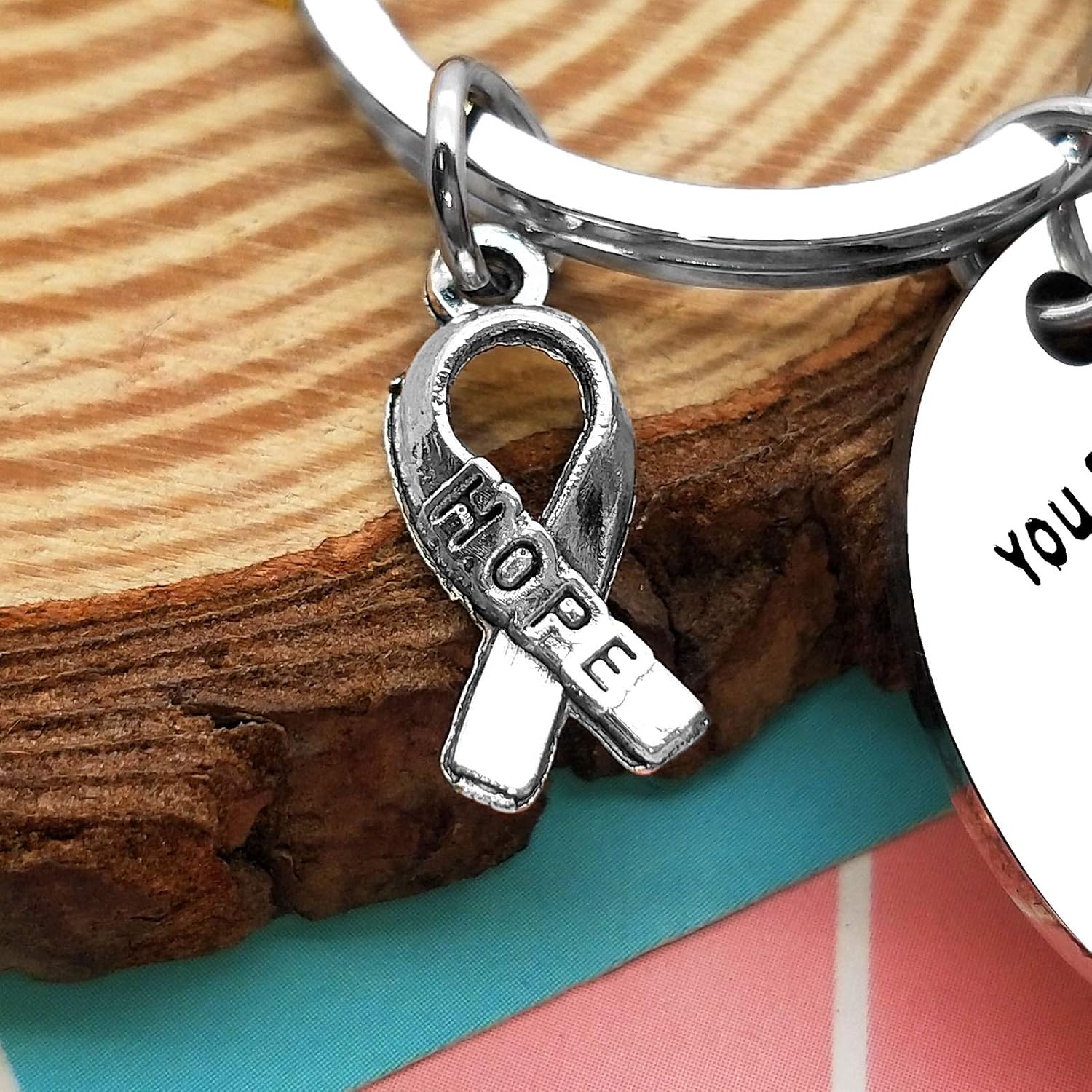 Inspirational Keychain You Never Know How Strong You Are Inspirational Keyring for Friends Christmas Birthday Gifts Graduation Gifts for Teen Girls Boys Cancer Survivor Keychain Sobriety Gift - Image 3