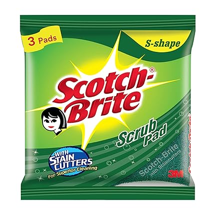 Scotch-Brite Scrub Pad (Regular)-Pack of 3