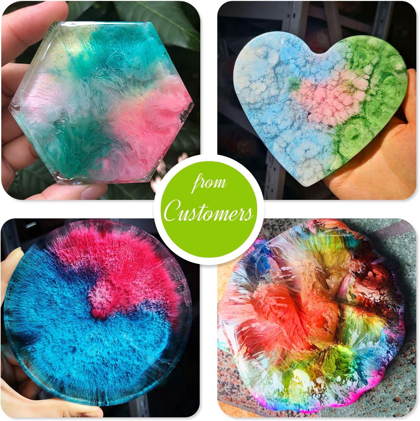 White Alcohol Ink Set, 120ml 2 Type Color for Resin Petri Dish Making Epoxy Painting, Yupo Creations - Image 5