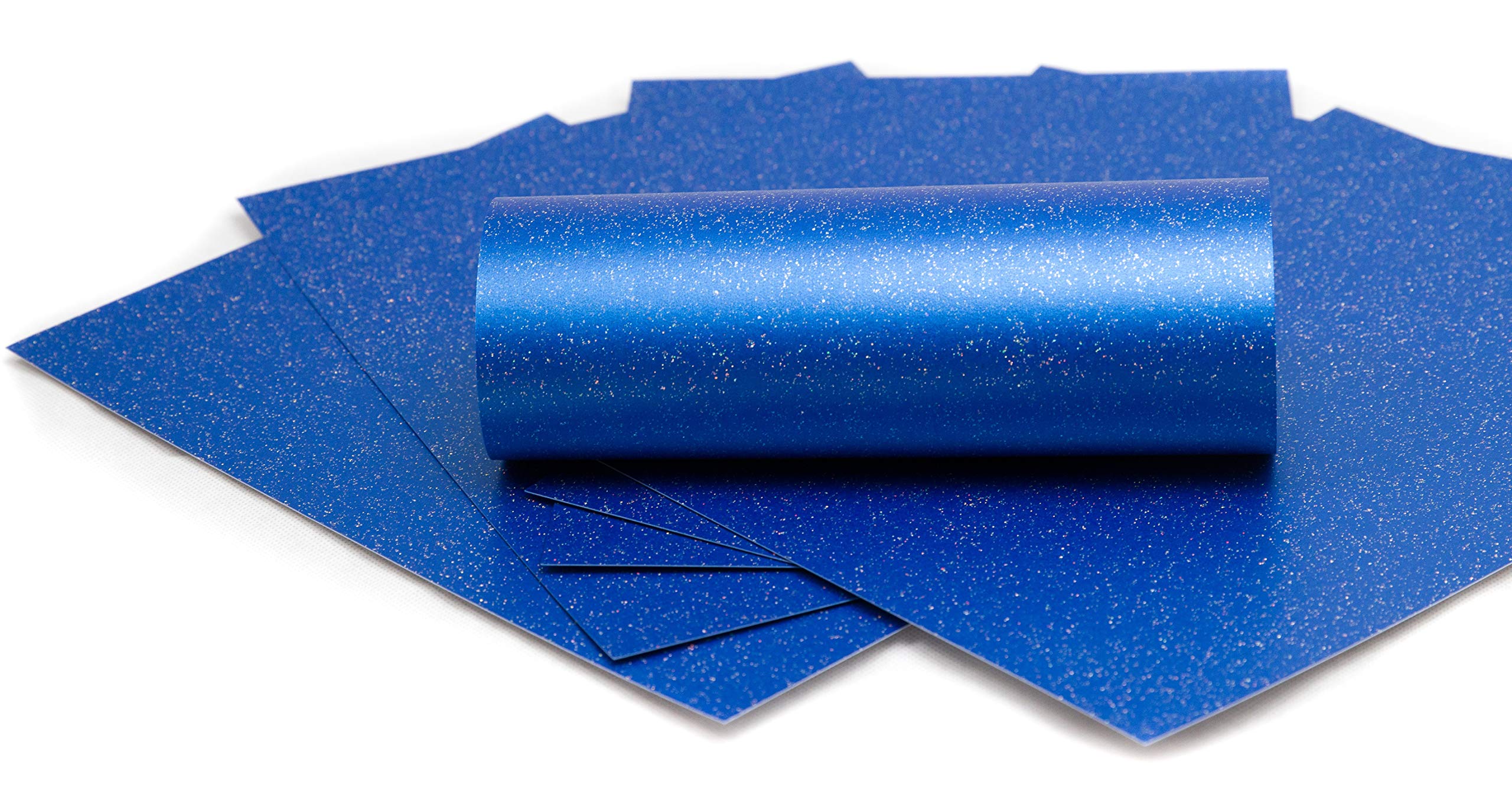 Mufira Sparkling Pearlescent 300gsm Single Sided A4 Card 10 Pack Perfect for Art & Crafts -Yale Blue — image 1