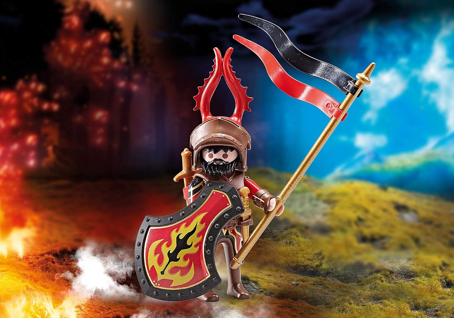 Playmobil Captain Burnham Raiders Building Set, Add-On Series 9837, Blau, Medium - Image 4
