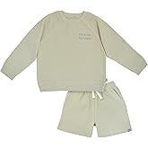Modern Moments by Gerber baby-boys 2-piece Long-sleeve Top & Short Set