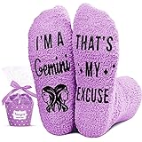 HAPPYPOP Gemini Gifts for Women - Zodiac Socks, May