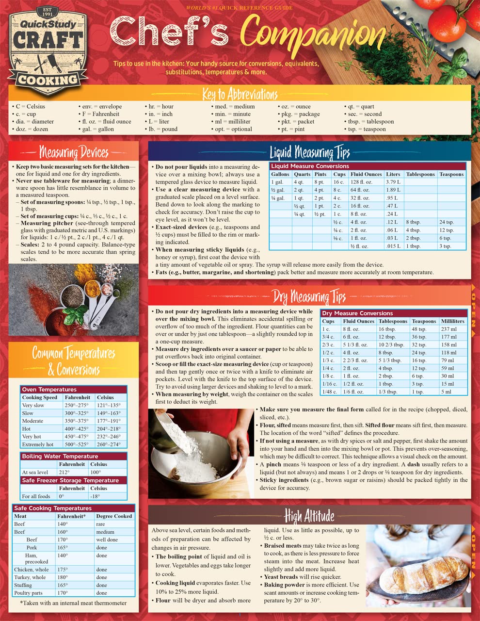 Mua Chef's Companion: a QuickStudy Laminated Reference Guide ...