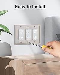 TREEWELL 2-Pack Decorative Tripple Decorator Outlet