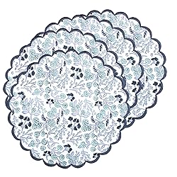 Ridhi Bo-ho Round Place Mat Double Layer Floral