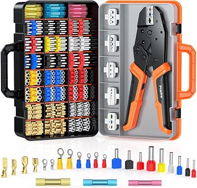 Preciva Crimping Pliers Set with Box 0.25-10mm² 6 Heads Quick-Change