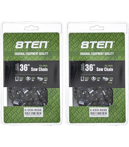 Amazon.com: 8TEN Full Chisel Chainsaw Chain 36 Inch .063 .404