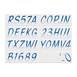 STIFFIE Whipline Blue/White 3" Alpha-Numeric