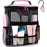 Mesh Shower Caddy,Portable HangingTravel Toiletry Bag Dorm Room Essentials for College Students Girls,Large Makeup Organizer for Full-Sized Toiletries,Travel Essentials for Women Girls Camping Beach