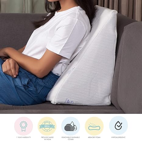The White Willow Orthopaedic Soft Bed Wedge Acid Reflux Memory the white willow orthopaedic soft bed wedge acid reflux memory foam support firm pillow for sleeping leg elevator back neck pain relief pregnancy