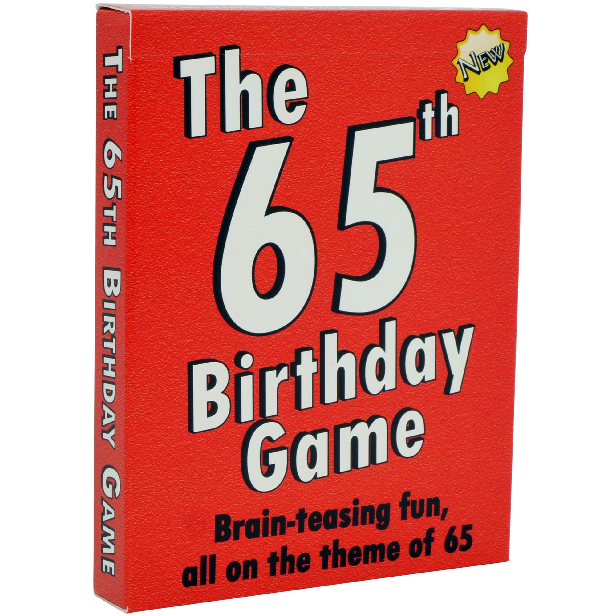 GoForItGames.com 65th Birthday Gifts: THE 65TH BIRTHDAY GAME entertaining trivia cards for anyone turning 65 years old. Find the correct answer from three possible answers. Loads of fun and laughs!