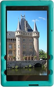 Bobj Rugged Case for Dell Venue 8 Pro Model 5855 – BobjGear Custom Fit - Patented Venting - Sound Amplification - BobjBounces Kid Friendly (Terrific Turquoise)
