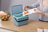 TATAY 6L Kitchen Food Waste Caddy Freestanding Blue 26.5x20.5x18.5 cm view 3