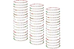 Otuuz 48 Pcs Colorful Kids Friendship Bracelet Set Adjustable Beads Bracelets Cute Friendship Princess Pretend Play Bracelet Stretch Beaded Bracelet Preppy Bracelets Set for Girls Women (Delicate)