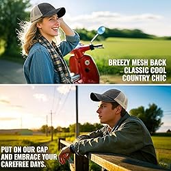 Croogo Unisex Adjustable Athletic Trucker Hat