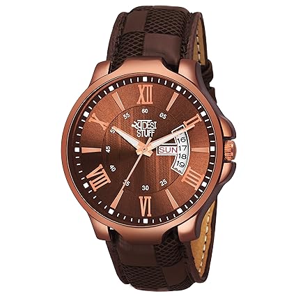 Swadesi Stuff Analogue Brown Dial Mens & Boys Watch RD