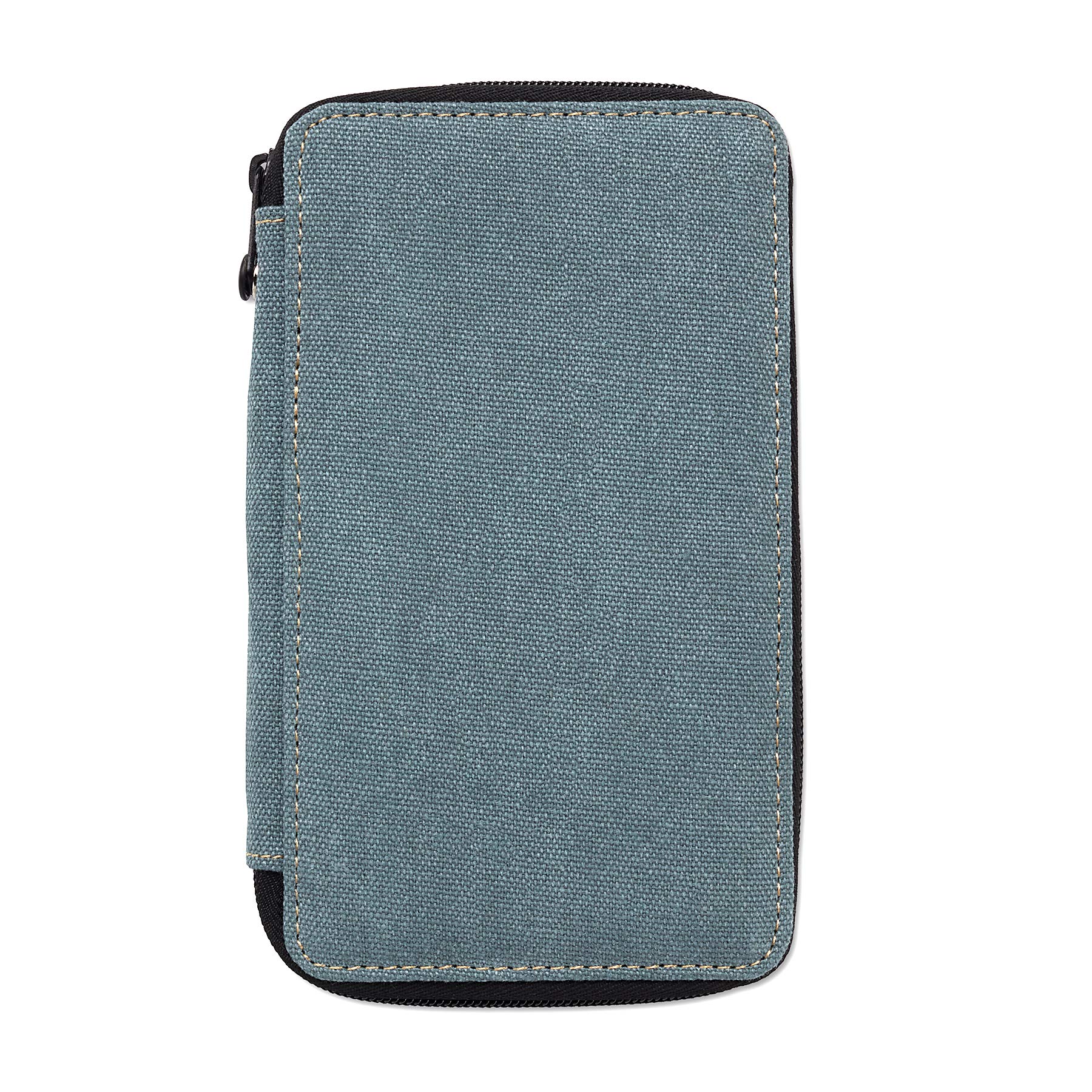 Unbekannt Speedball Art Products Canvas Storage Box for Pencils, Markers, Pens and Art Supplies, Holds up to 24 Standard Pens, Steel Blue