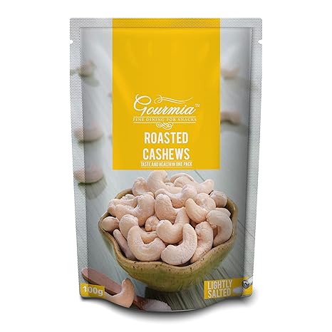 Gourmia Roasted Cashews, Lightly Salted, 100g