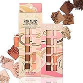 Pacifica Pink Nudes Mineral Eyeshadow Palette, 10 Neutral Shades, For Natural or Smoky Eye Look, Naked Eye Makeup, Longwearing & Blendable, Vegan, Cruelty Free Ophthalmologist Tested