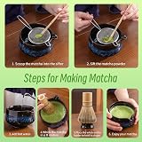 TEANAGOO 7-Piece Matcha Set Ceramic Bowl Whisk Chawan Chashaku Gift view 4