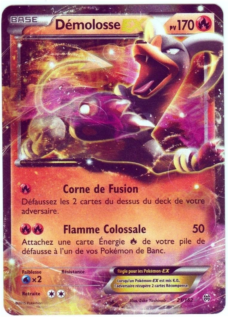 Toys Hobbies Carte Pokemon Demolosse 21 162 Ex Ultra Rare Xy8 Francaise Neuf Pokemon Individual Cards Saharrahnama Ir
