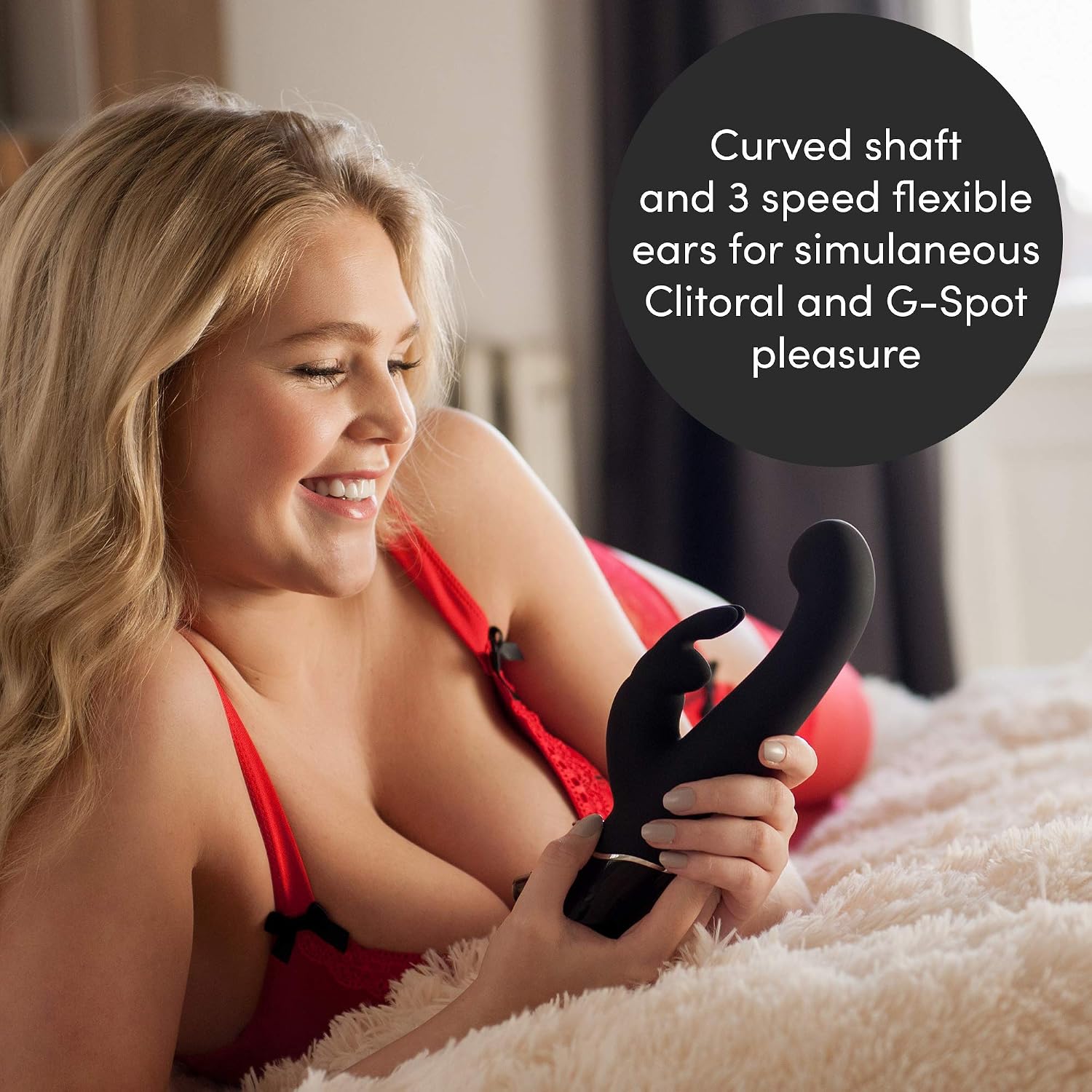 Fifty Shades of Grey Greedy Girl G-Spot Rabbit Vibrator - Rechargeable & Waterproof - Image 5