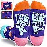 HAPPYPOP Real Estate Agent Gift - Realtor Socks, Unisex Realtor Sock, Real Estate Stockings