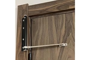 BELLAIRIS Automatic Door Closer for Home Easy to Install | Safety Spring Door Closers | Auto Soft Close to Convert Hinged Doors to Auto Self Closing | Adjustable Catch Speed | with Arm, Screw, Wrench