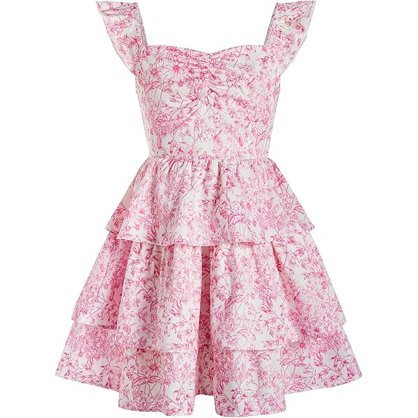 princess polly baby blue dress Women's Sexy Backless Floral Print Dresses Short Sleeve Layered Summer Mini  Dress at Amazon Women's Clothing store