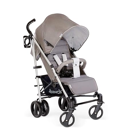 Hauck/Vegas/Buggy mit Liegefunktion/flach zusammenklappbar/leicht/aus Aluminium/Getränkehalter/ab Geburt bis 25 kg/Charcoal (