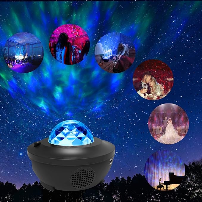 Weiss Update Sternenhimmel Led Projektor Sternenhimmel Lampe Mit Fernbedienung Starry Stern Mond Wasserwellen Welleneffekt Bluetooth Lautsprecher Perfekt Fur Party Weihnachten Ostern Halloween Sidra Hospital