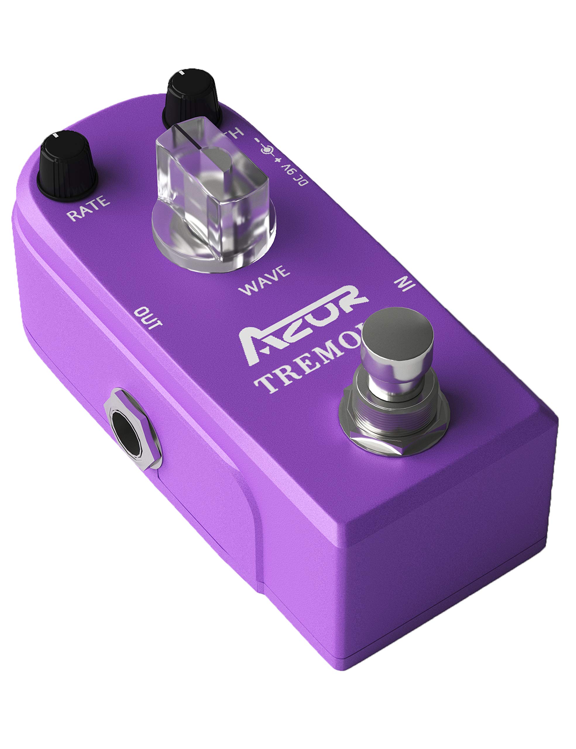 AZOR Mini Pedal Tremolo Classic Guitar Effect Pedal with True Bypass Super Mini AP-317