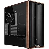 Lian Li LANCOOL 217 Genuine Walnut Wood Computer Case, Mid-Tower ATX PC Case with 5 Pre-Installed PWM Fans 2x170mm, 2x120mm &