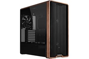 Lian Li LANCOOL 217 Genuine Walnut Wood Computer Case, Mid-Tower ATX PC Case with 5 Pre-Installed PWM Fans 2x170mm, 2x120mm &