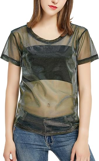 camisetas con brillos mujer