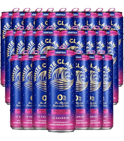 Amazon.com : White Claw 36 Pack 0% Alcohol Black Cherry Cranberry