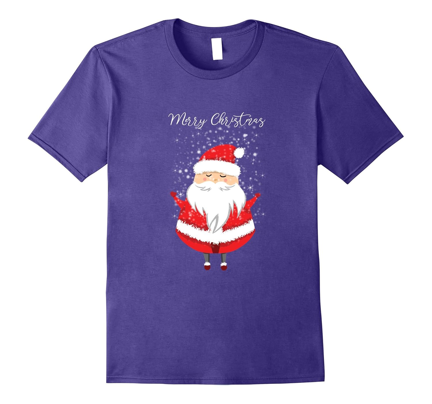 Santa Claus t-shirt for the patty. Merry Christmas T-shirt.-Rose