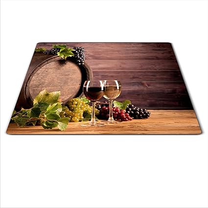Hob Covers With Knobs Set Of 2 Chopping Board Olive Home Kitchen