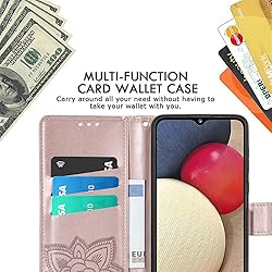 DiGPlus Galaxy A03S Wallet Case, [Butterfly