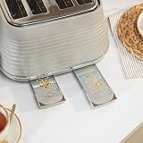 Salter Ripple Taupe Toaster & Kettle Set – 4-Slice 1630W 6 Browning Levels view 6