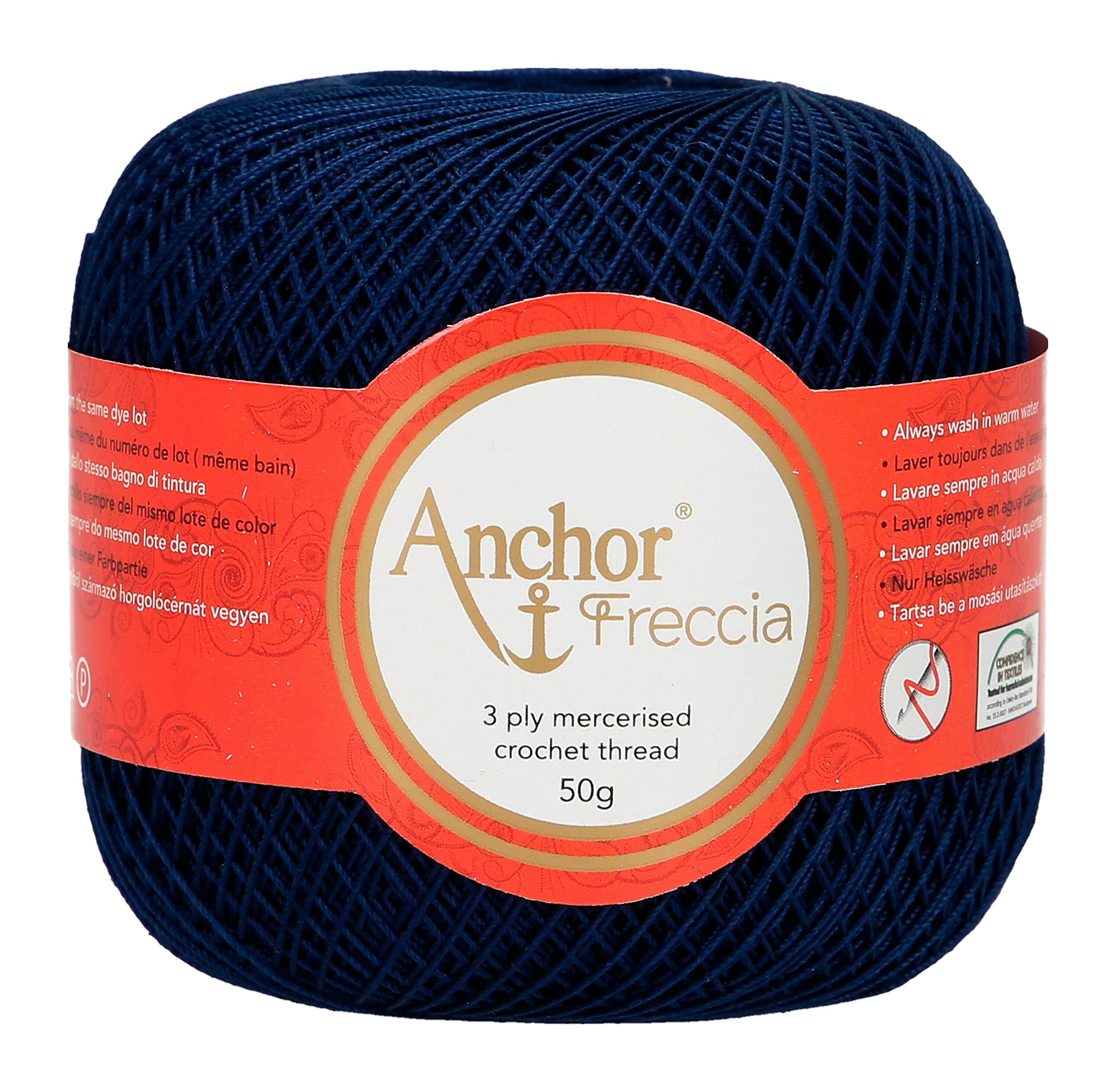 ANCHOR Crochet Yarn, Cotton, 150, Stärke 16