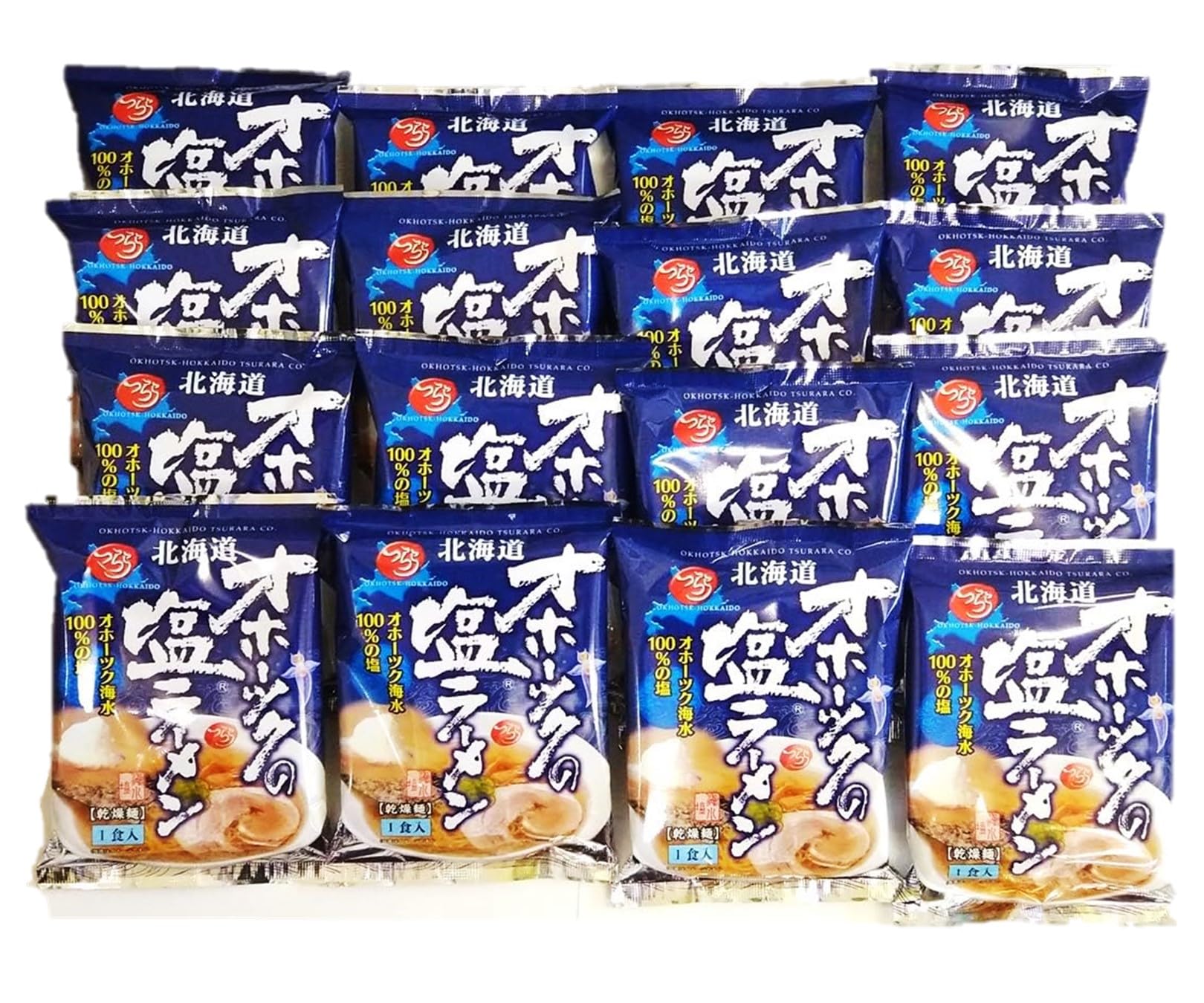 エコみらい つらら 北海道 オホーツクの塩ラーメン 160g×16個商品画像